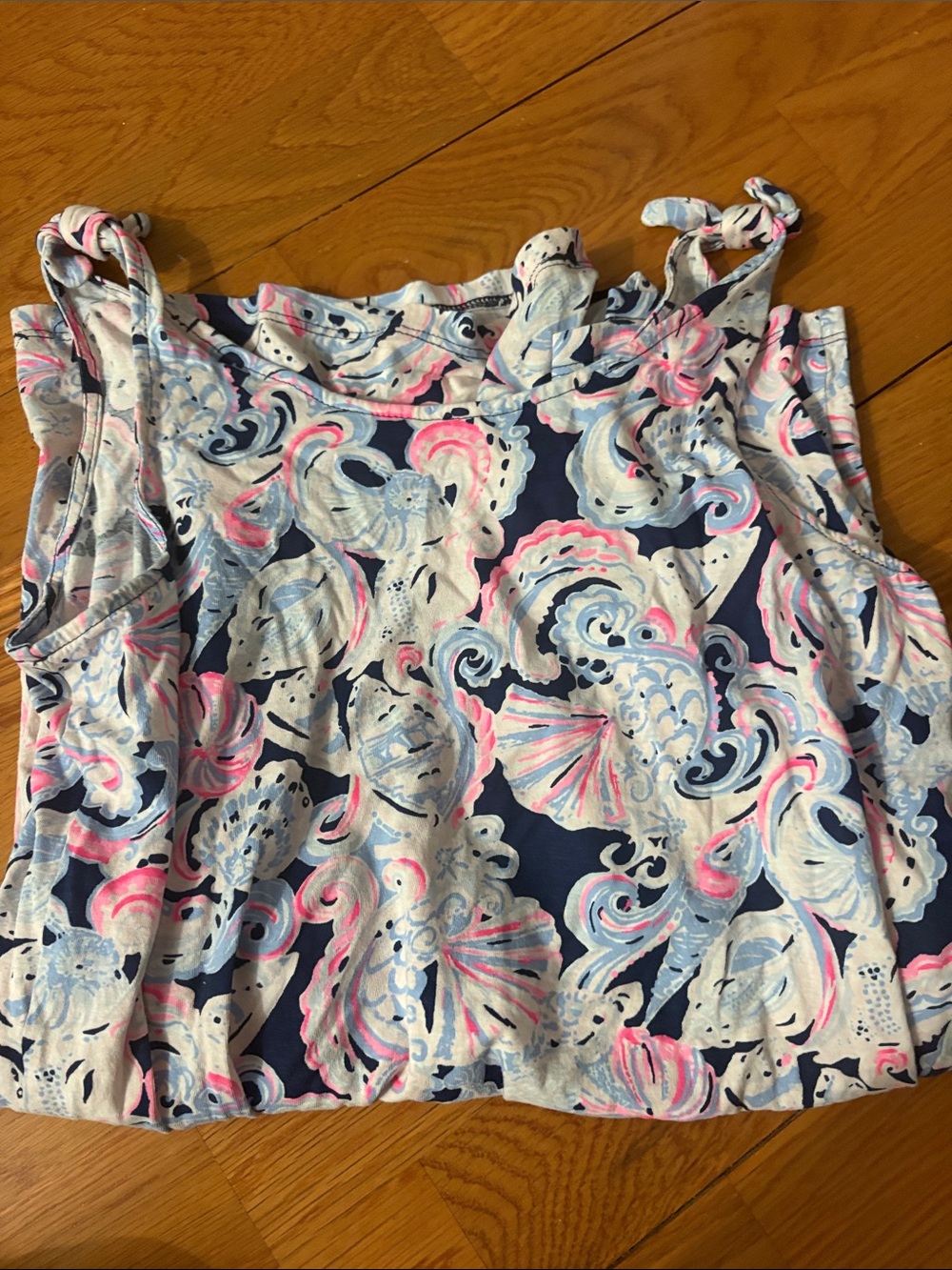 Girls  Navy Multicolor Shell-Print rohmper